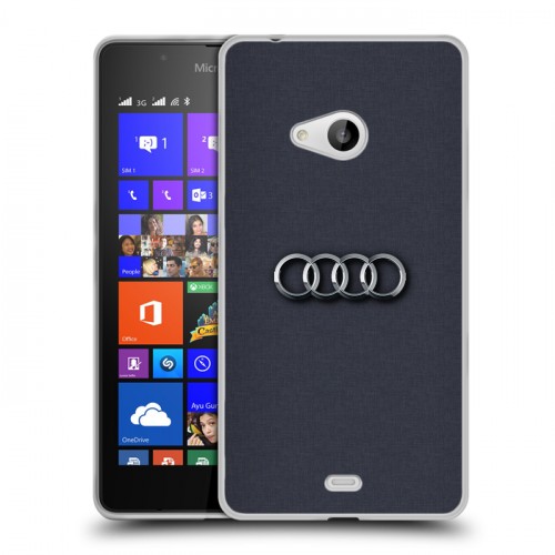 Дизайнерский пластиковый чехол для Microsoft Lumia 540 Audi