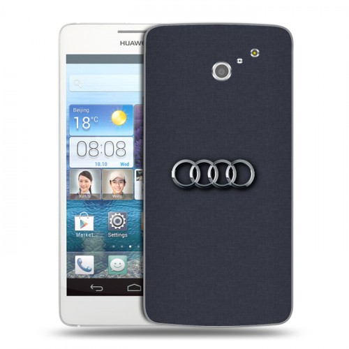 Дизайнерский пластиковый чехол для Huawei Ascend D2 Audi