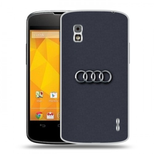 Дизайнерский пластиковый чехол для LG Google Nexus 4 Audi