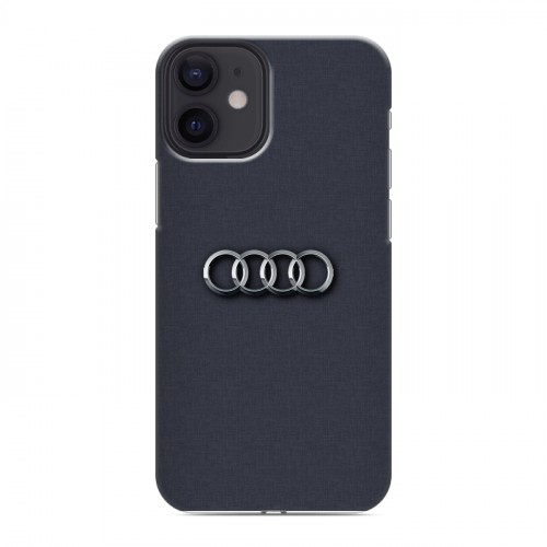 Дизайнерский силиконовый с усиленными углами чехол для Iphone 12 Mini Audi