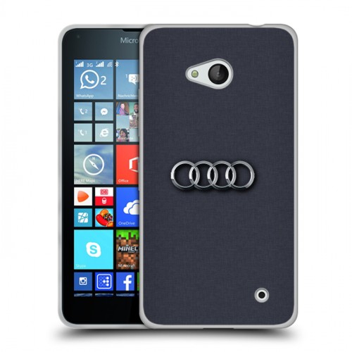 Дизайнерский пластиковый чехол для Microsoft Lumia 640 Audi