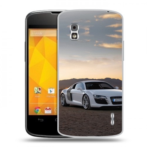 Дизайнерский пластиковый чехол для LG Google Nexus 4 Audi