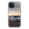 Дизайнерский силиконовый чехол для Iphone 15 Audi