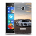 Дизайнерский пластиковый чехол для Microsoft Lumia 435 Audi