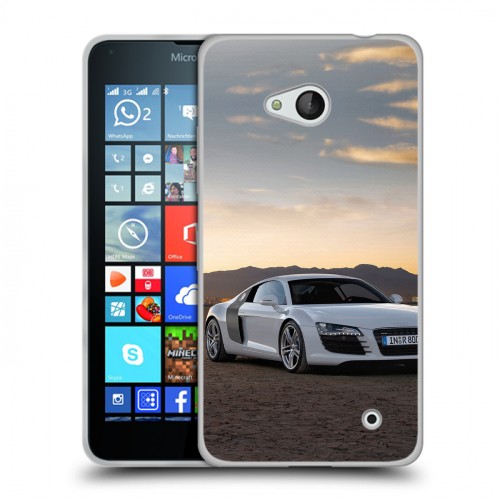 Дизайнерский пластиковый чехол для Microsoft Lumia 640 Audi