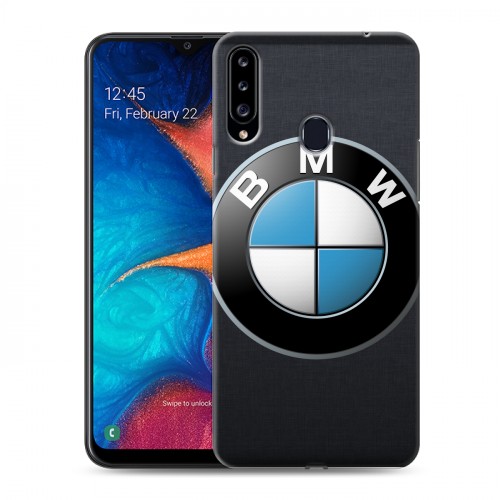 Дизайнерский пластиковый чехол для Samsung Galaxy A20s BMW