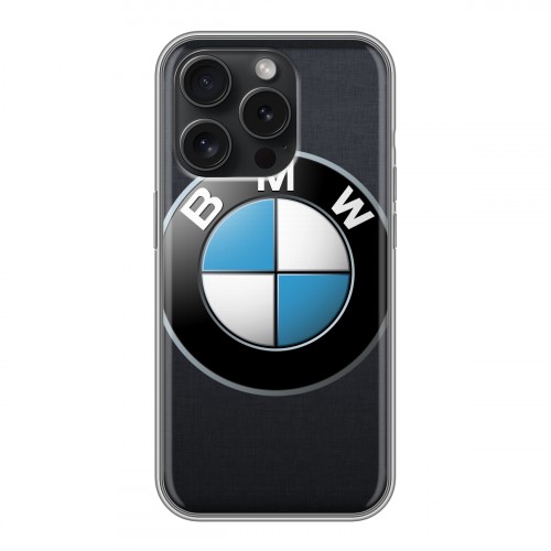 Дизайнерский силиконовый чехол для Iphone 15 Pro BMW