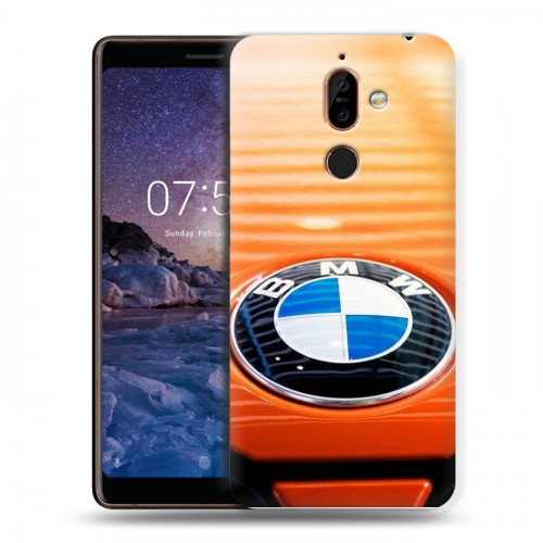 Дизайнерский пластиковый чехол для Nokia 7 Plus BMW