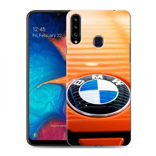 Дизайнерский пластиковый чехол для Samsung Galaxy A20s BMW