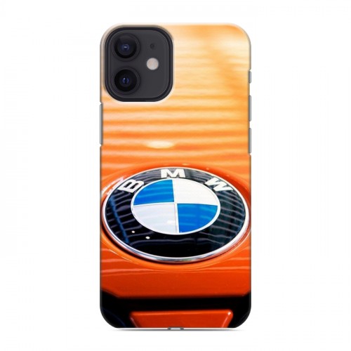 Дизайнерский силиконовый с усиленными углами чехол для Iphone 12 Mini BMW