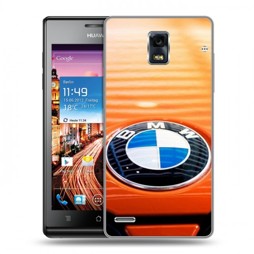 Дизайнерский пластиковый чехол для Huawei Ascend P1 BMW