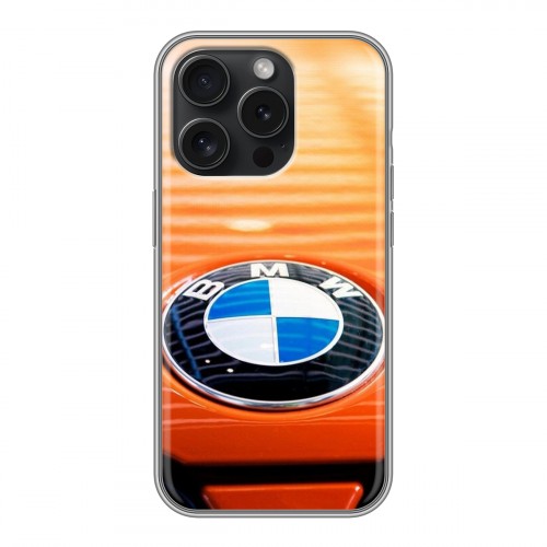 Дизайнерский силиконовый чехол для Iphone 15 Pro BMW