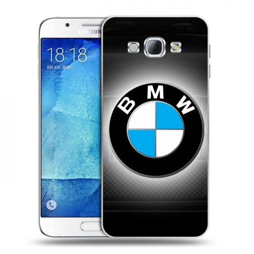 Дизайнерский пластиковый чехол для Samsung Galaxy A8 BMW