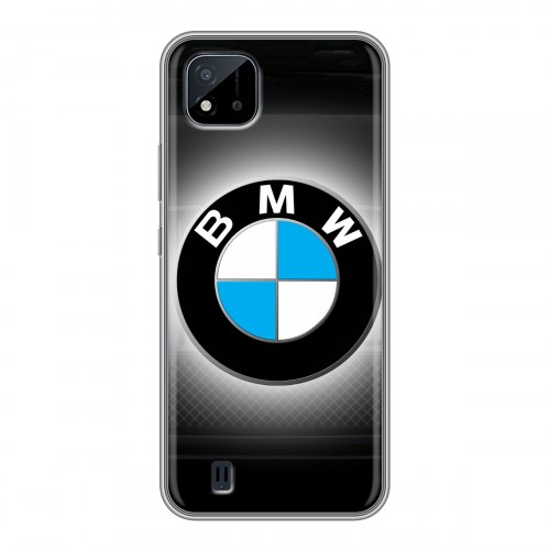 Дизайнерский силиконовый с усиленными углами чехол для Realme C20 BMW