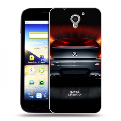 Дизайнерский пластиковый чехол для ZTE Blade A510 BMW