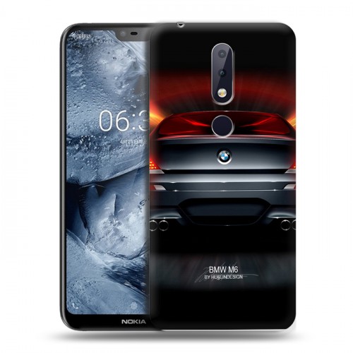 Дизайнерский силиконовый чехол для Nokia 6.1 Plus BMW