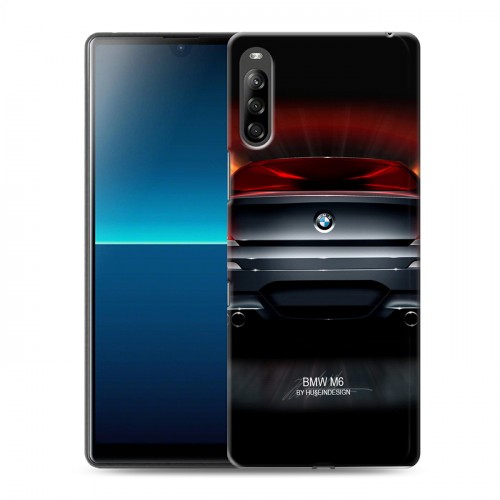 Дизайнерский силиконовый с усиленными углами чехол для Sony Xperia L4 BMW