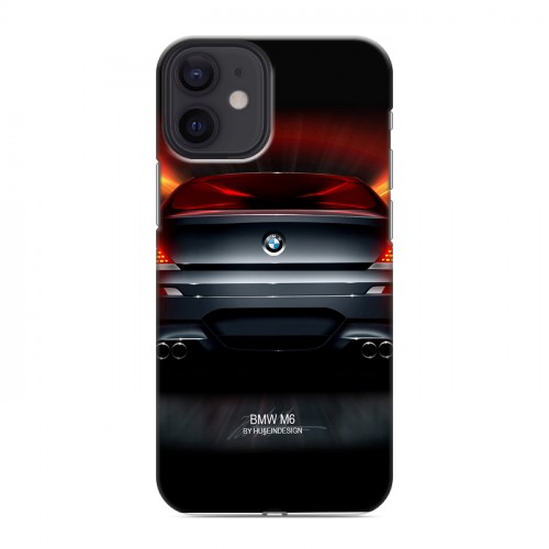 Дизайнерский силиконовый с усиленными углами чехол для Iphone 12 Mini BMW