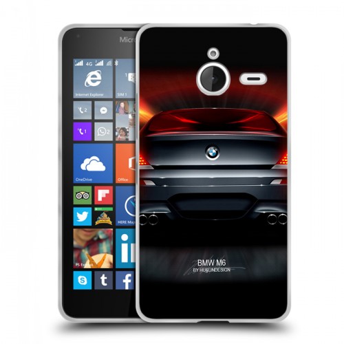 Дизайнерский пластиковый чехол для Microsoft Lumia 640 XL BMW