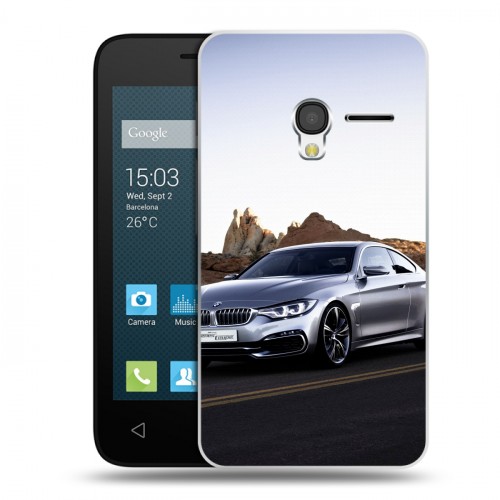 Дизайнерский пластиковый чехол для Alcatel One Touch Pixi 3 (4.0) BMW