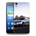 Дизайнерский пластиковый чехол для Huawei Y6 BMW