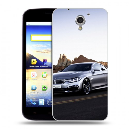 Дизайнерский пластиковый чехол для ZTE Blade A510 BMW