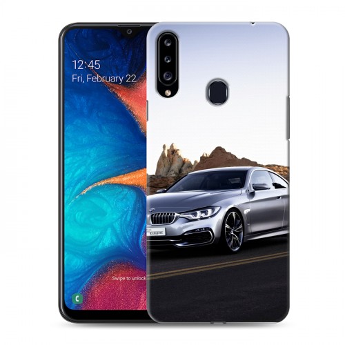 Дизайнерский пластиковый чехол для Samsung Galaxy A20s BMW