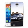 Дизайнерский пластиковый чехол для Lenovo S650 Ideaphone BMW