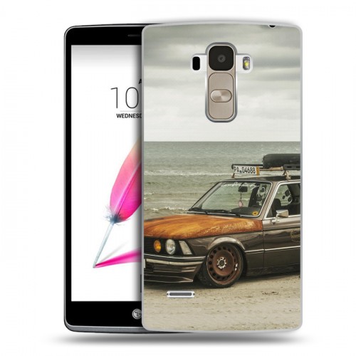 Дизайнерский пластиковый чехол для LG G4 Stylus BMW