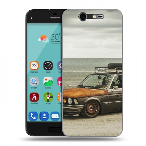 Дизайнерский силиконовый чехол для ZTE Blade S7 BMW