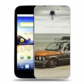 Дизайнерский пластиковый чехол для ZTE Blade A510 BMW