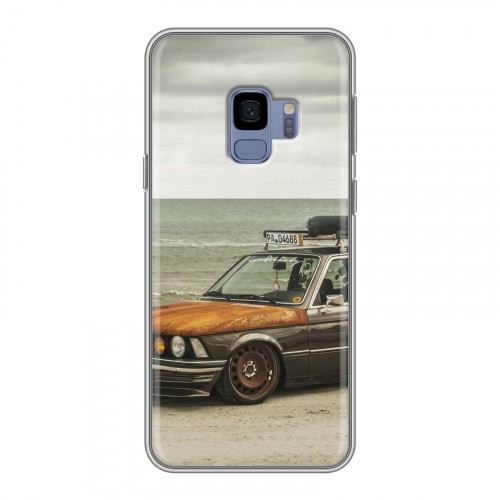 Дизайнерский пластиковый чехол для Samsung Galaxy S9 BMW