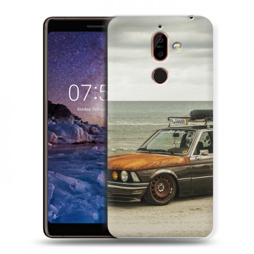 Дизайнерский пластиковый чехол для Nokia 7 Plus BMW