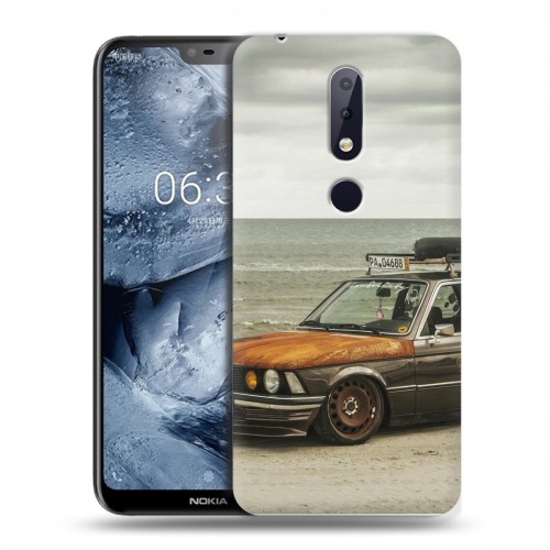 Дизайнерский пластиковый чехол для Nokia 6.1 Plus BMW