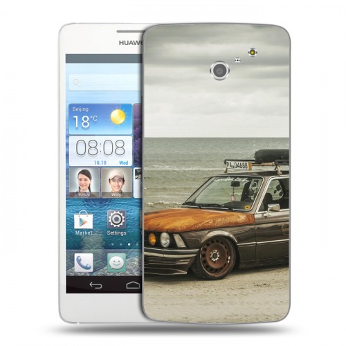 Дизайнерский пластиковый чехол для Huawei Ascend D2 BMW