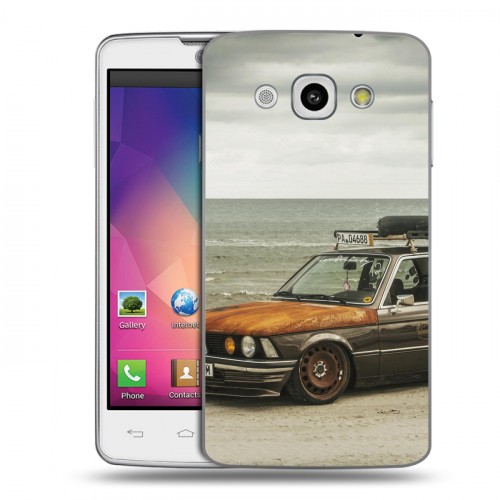 Дизайнерский пластиковый чехол для LG L60 BMW