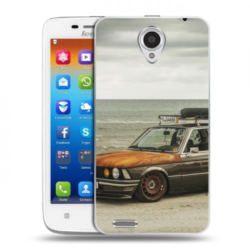 Дизайнерский пластиковый чехол для Lenovo S650 Ideaphone BMW