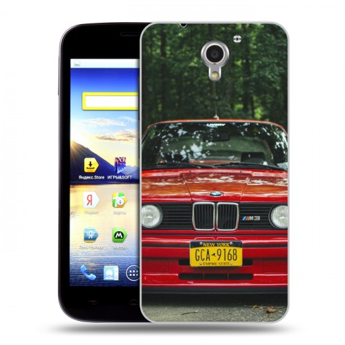 Дизайнерский пластиковый чехол для ZTE Blade A510 BMW