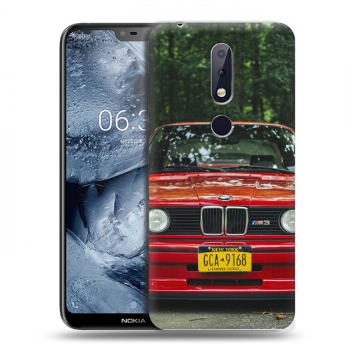 Дизайнерский пластиковый чехол для Nokia 6.1 Plus BMW