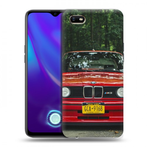 Дизайнерский силиконовый с усиленными углами чехол для OPPO A1k BMW