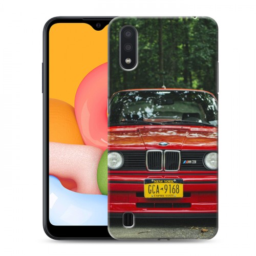 Дизайнерский силиконовый чехол для Samsung Galaxy M01 BMW