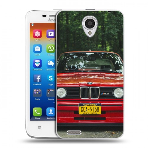 Дизайнерский пластиковый чехол для Lenovo S650 Ideaphone BMW