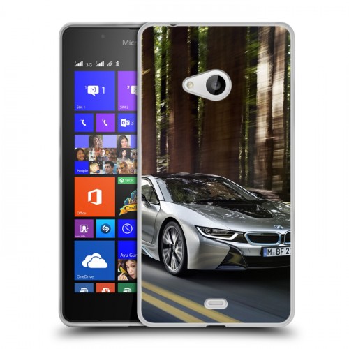 Дизайнерский пластиковый чехол для Microsoft Lumia 540 BMW