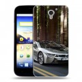 Дизайнерский пластиковый чехол для ZTE Blade A510 BMW