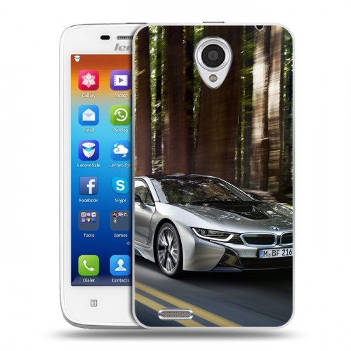 Дизайнерский пластиковый чехол для Lenovo S650 Ideaphone BMW