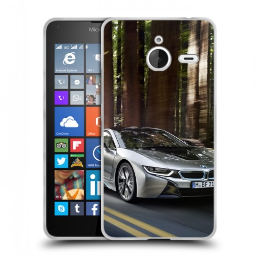 Дизайнерский пластиковый чехол для Microsoft Lumia 640 XL BMW