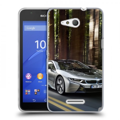 Дизайнерский пластиковый чехол для Sony Xperia E4g BMW