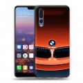 Дизайнерский силиконовый с усиленными углами чехол для Huawei P20 Pro BMW