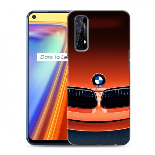 Дизайнерский силиконовый с усиленными углами чехол для Realme 7 BMW