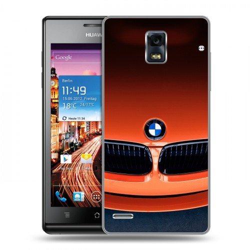 Дизайнерский пластиковый чехол для Huawei Ascend P1 BMW